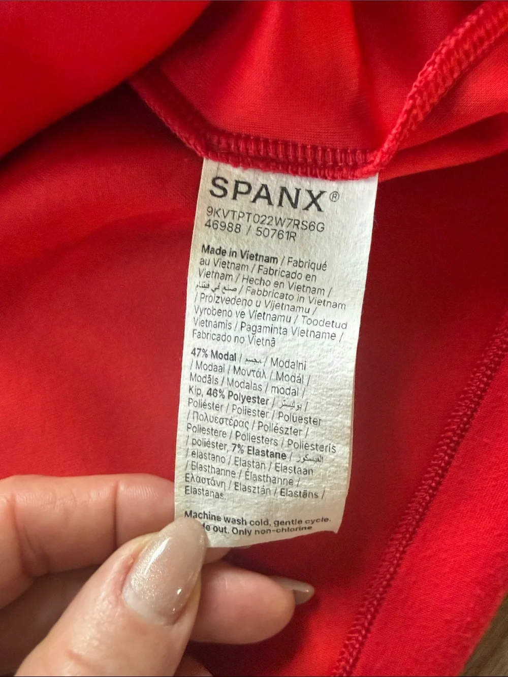 SPANX Red mock turtleneck Top - Picture 2 of 3